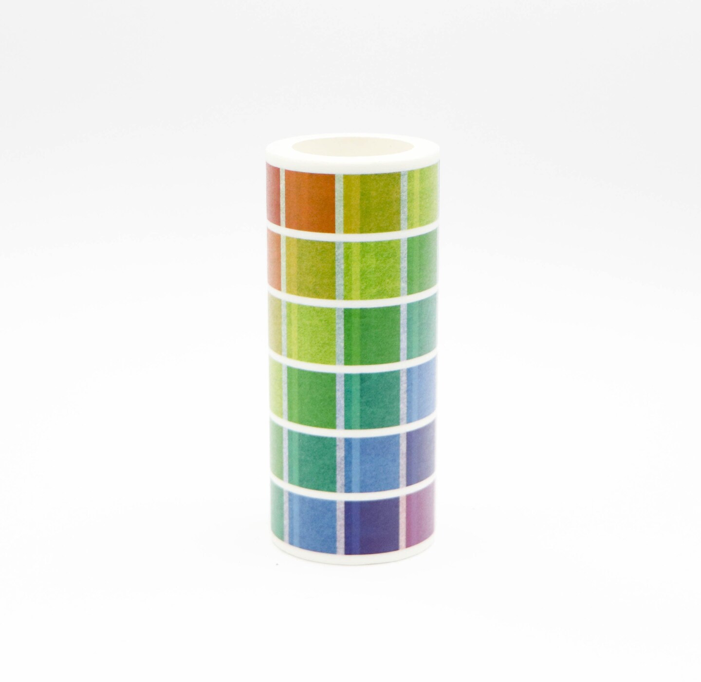 Geo Rainbow Wide Washi Tape