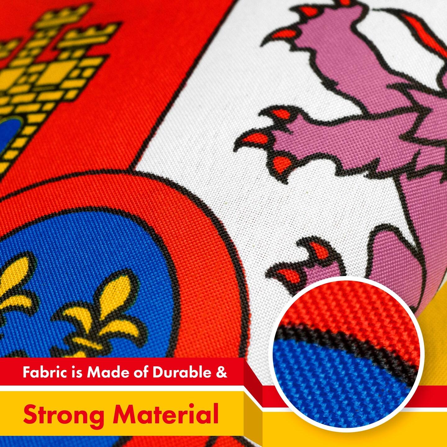 Spain Spanish Flag 3x5 Ft 3-Pack 150D Printed Polyester By G128