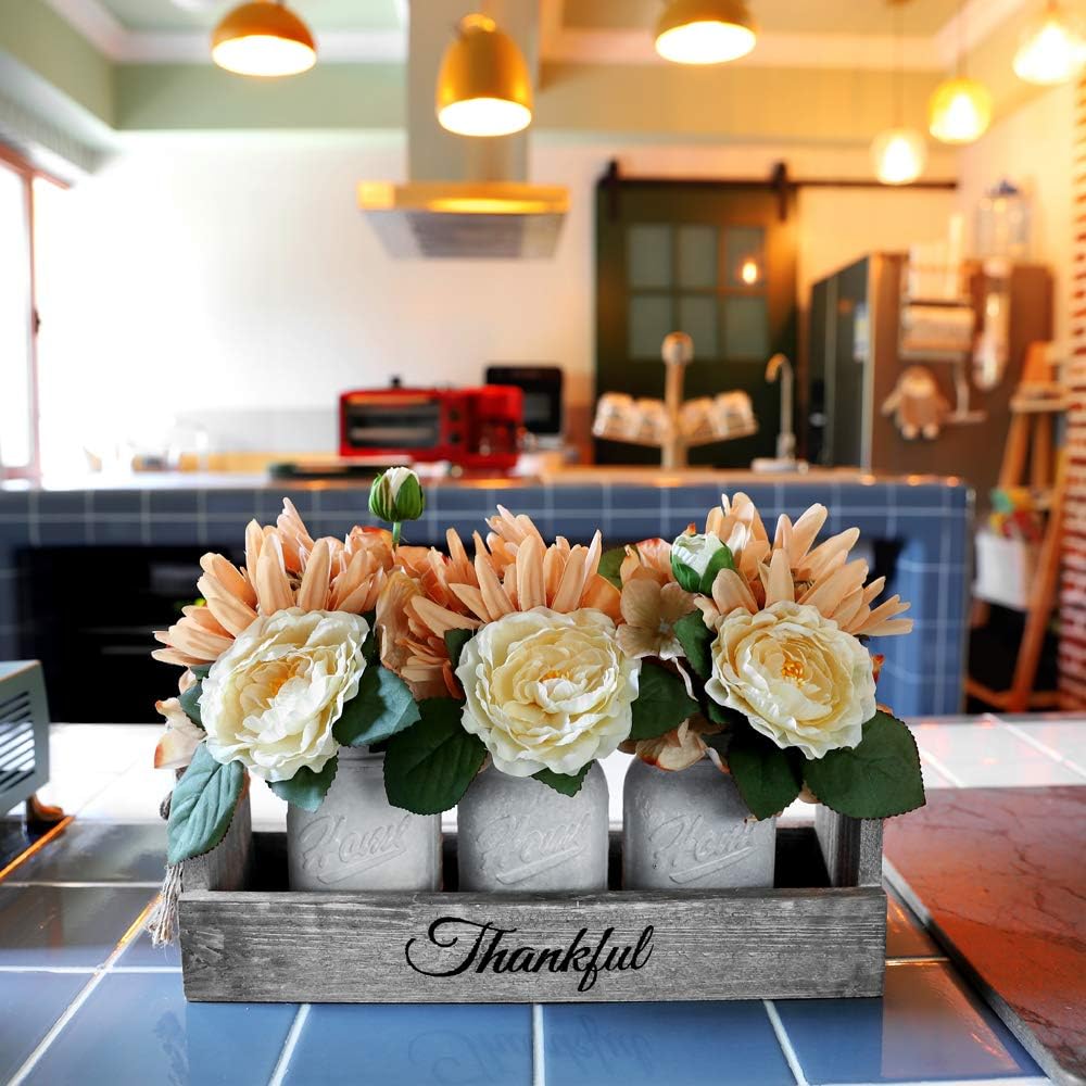 Vintage Mason Jar Centerpiece: Rustic Elegance for Any Occasion