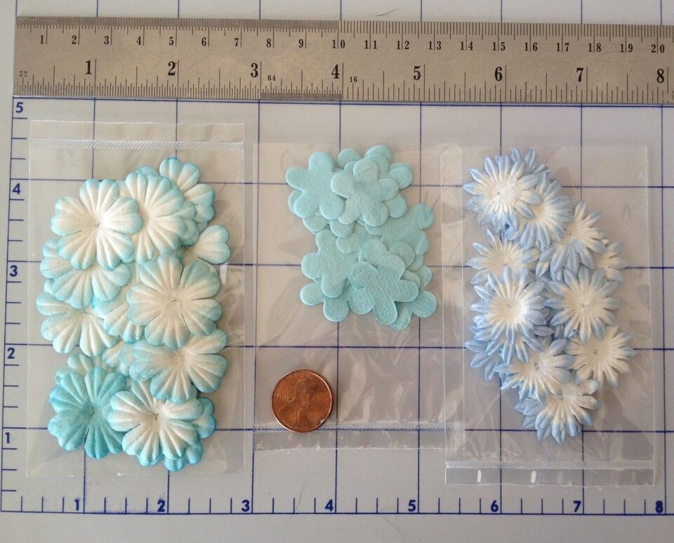 170 PCS Assorted Handmade Mulberry Paper Flowers