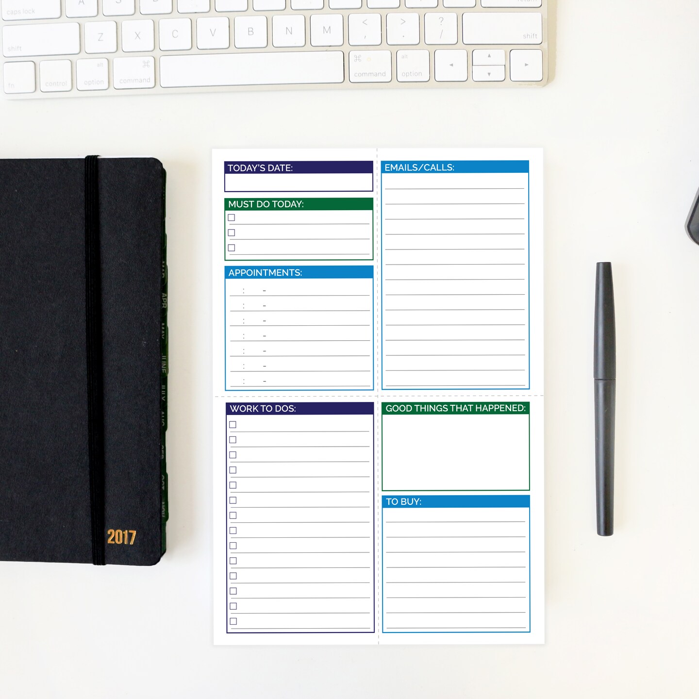 product name is Planning Pad, 6" x 9", Double Sided Pocket Pad