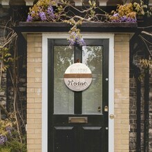 Welcome to Our Home Door Sign