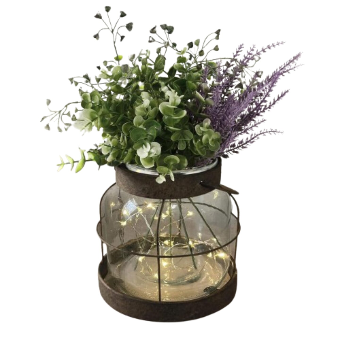 Vintage Glass Farmhouse Vase Lantern: Rustic Charm for Your Home