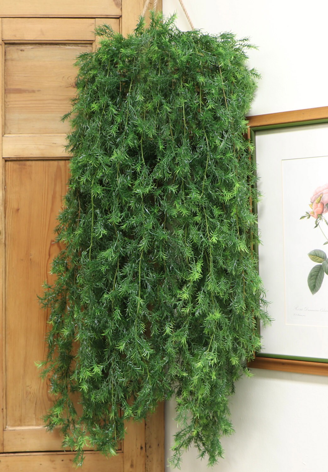 46-Inch Sprengeri Ivy Vine - Set of 6 Faux Greenery, Lush Natural Look for Home, Office & Event Decor - All-Season Accent, Floral Home by Artificial Flowers