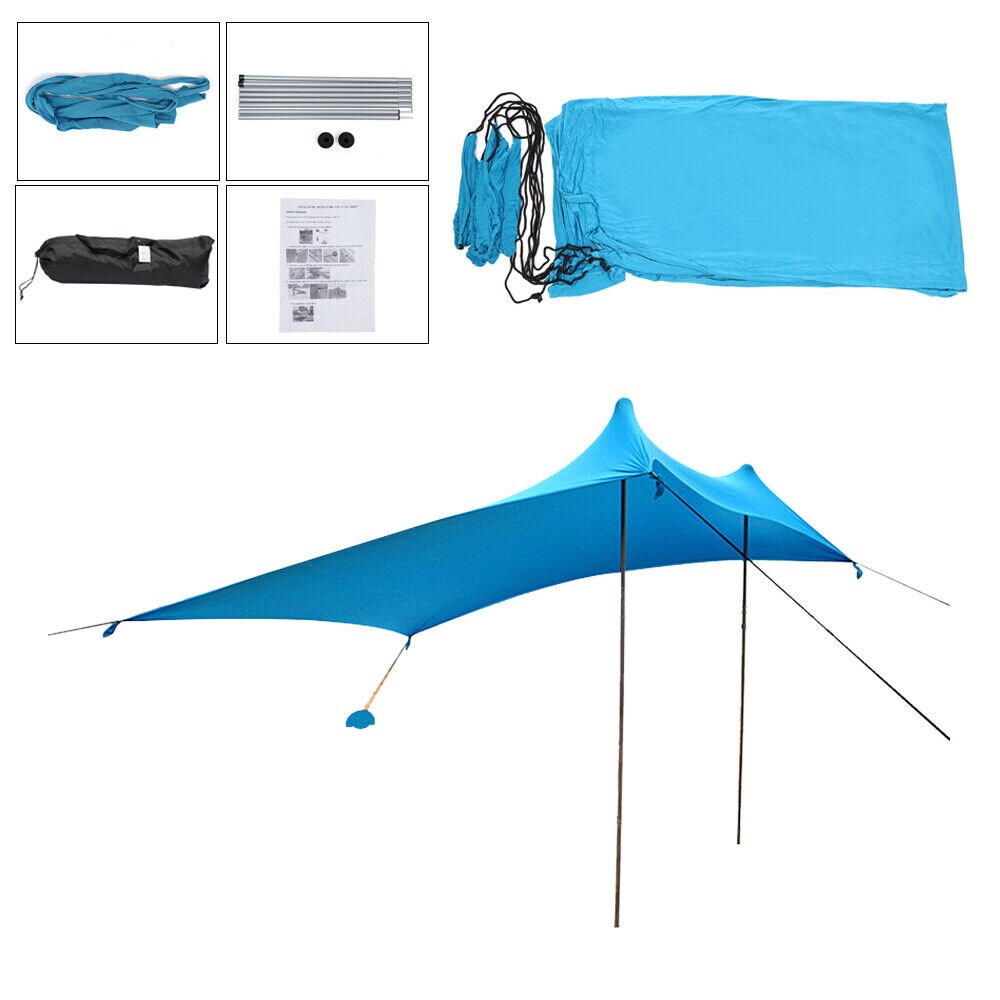 Kitcheniva Portable Beach Tent Sun Shelter 10x10ft