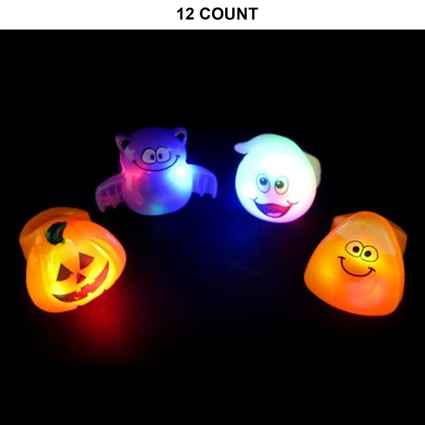 Buy in Bulk - Soft Flashing Halloween Rings | MINA® | Michaels