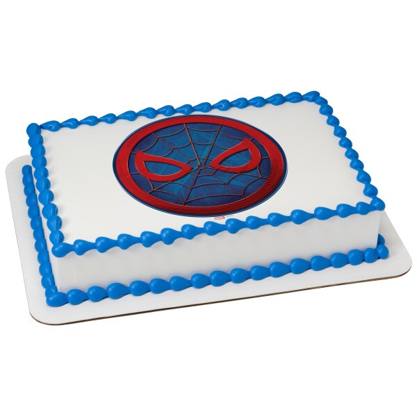 MARVEL Avengers Spider-Man&#x2122; Icon Edible Cake Topper Image - 7.5&#x22; Round