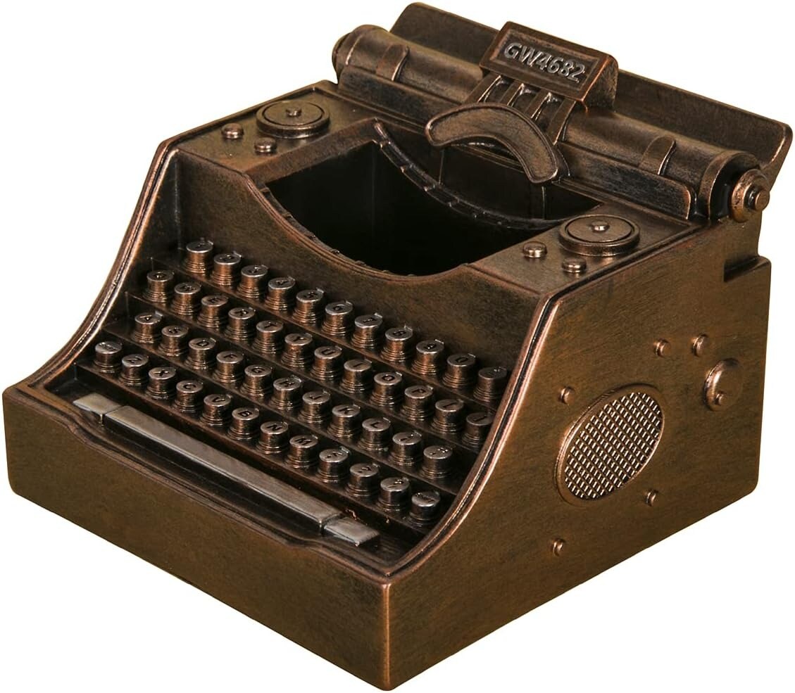 Retro Typewriter Pen Holder