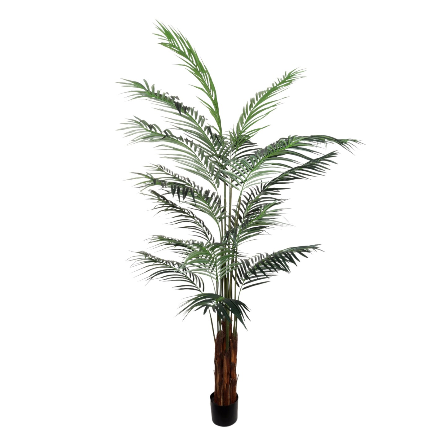 7ft Areca Palm Tree in Black Pot with 739 Realistic Leaves by Floral Home&#xAE;