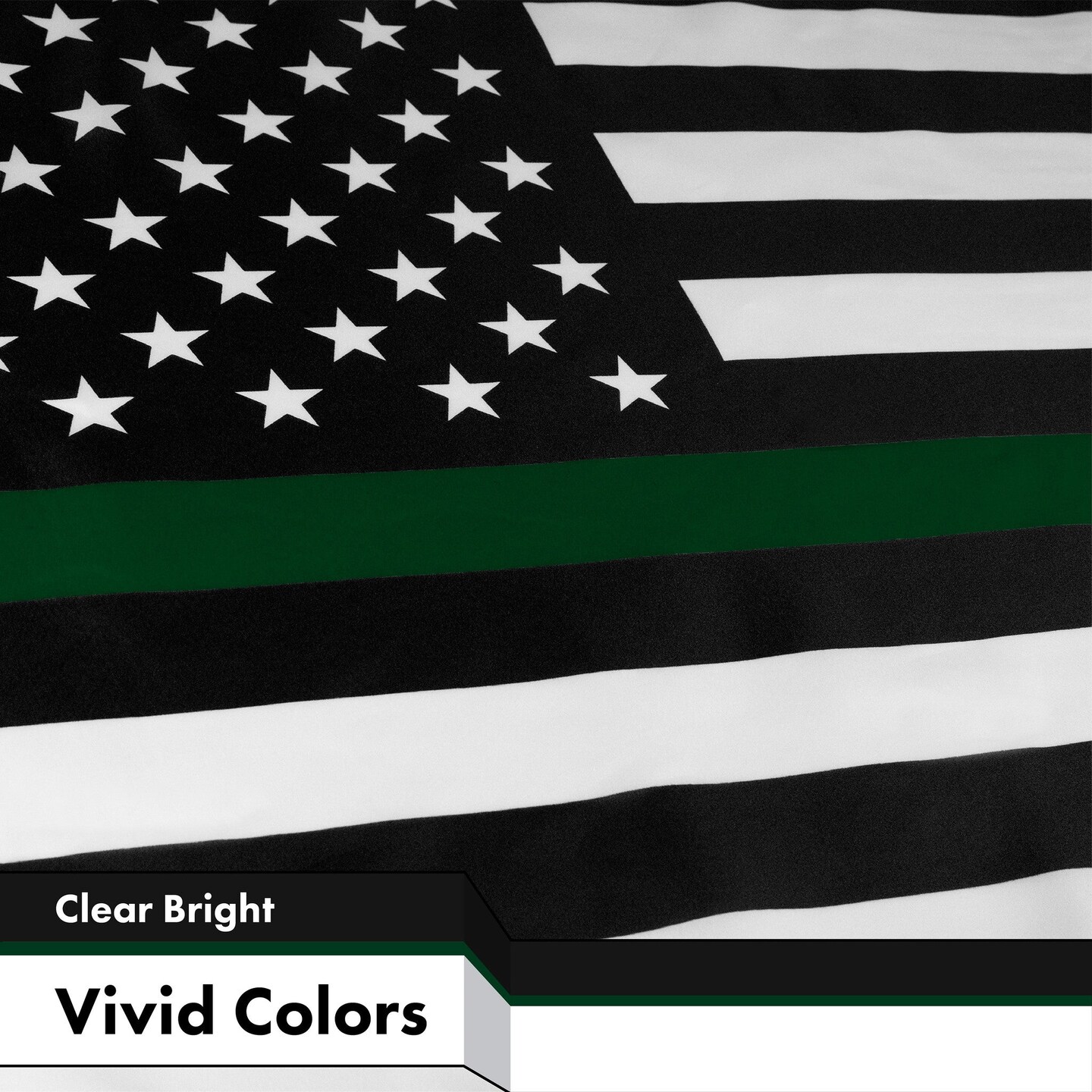 Thin Green Line American Flag 3x5 Ft 5-Pack Printed 150D Polyester By G128