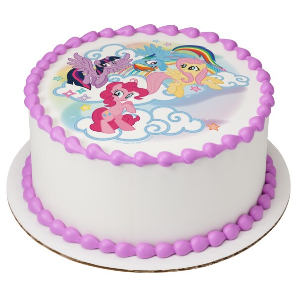 My Little Pony&#x2122; Dream Team Edible Cake Topper Image - 7.5&#x22; Round