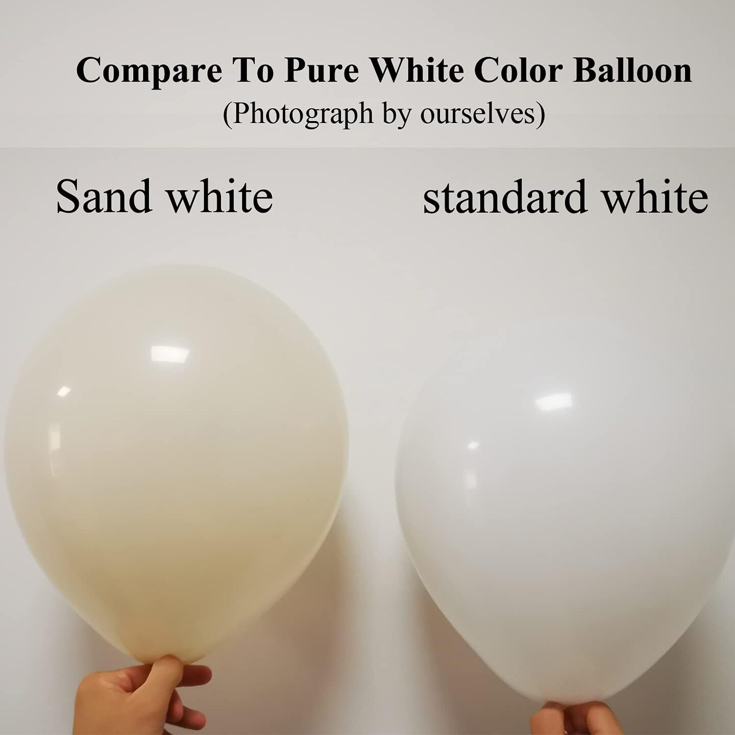 White Sand Balloons 12 Inch 50 Pcs Baby Shower Party Balloons Happy Birthday Decoration Balloons Gender Reveal Wedding Party Decoration