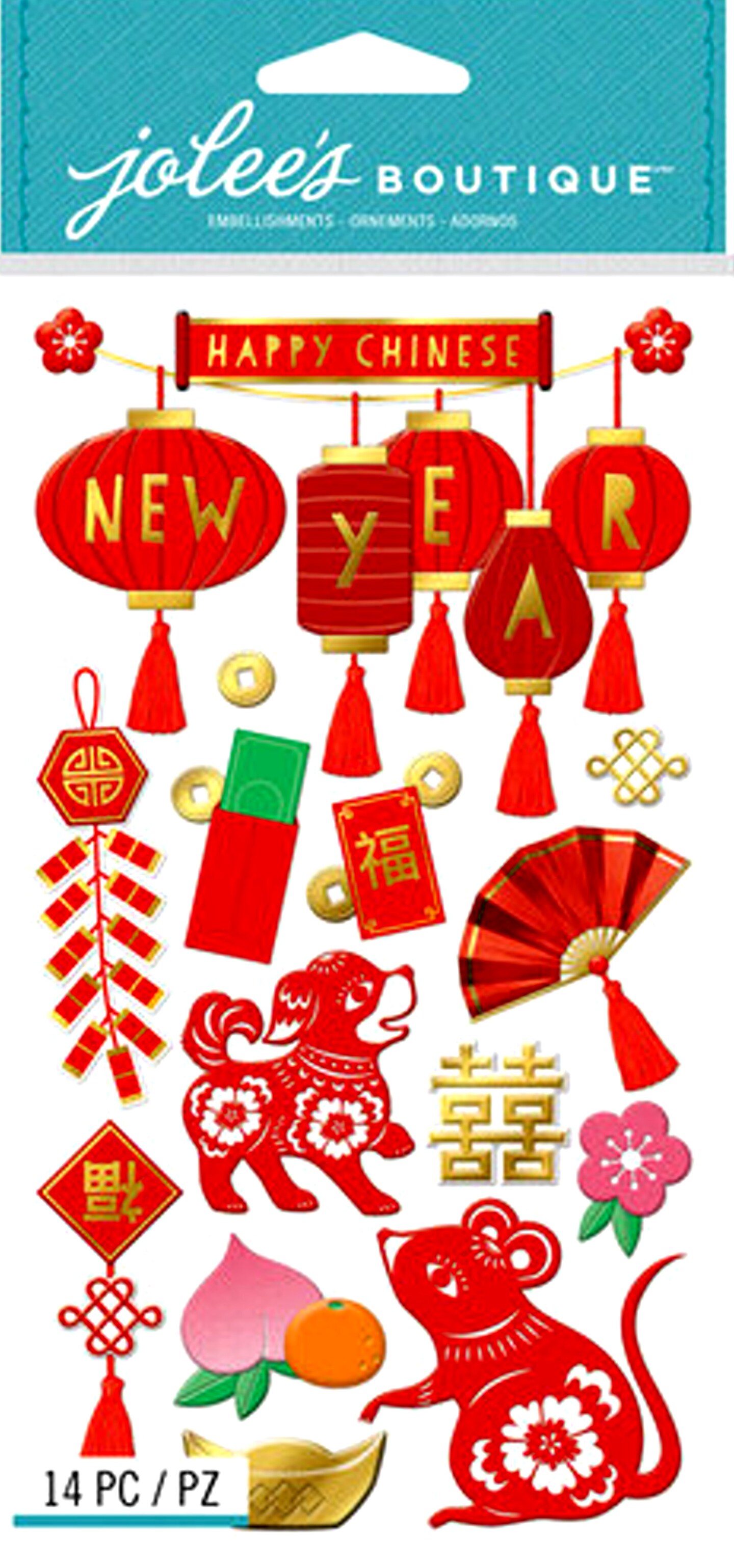 Jolee&#x27;s Boutique Chinese New Year Dimensional Stickers