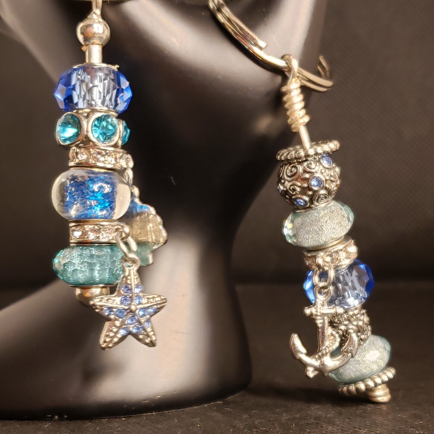 Beaded Keychain Sparkle Gift For Her Glass Beads Makerplace By