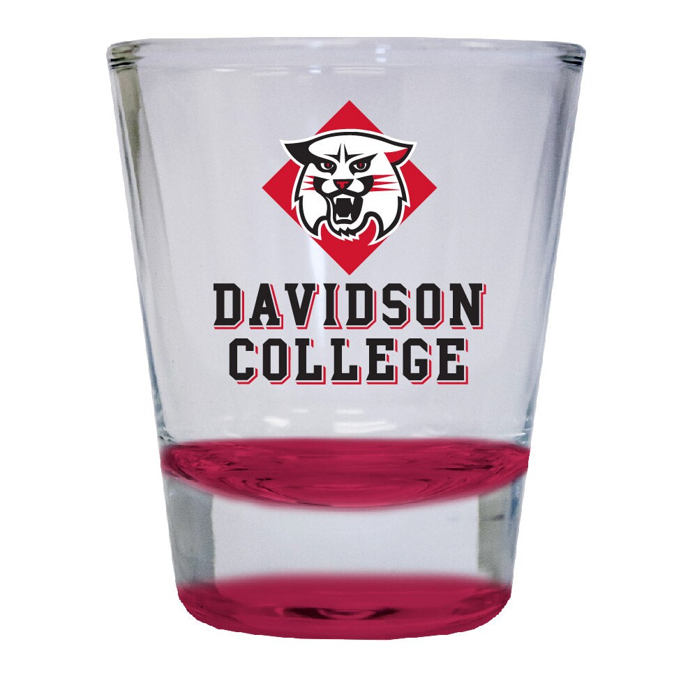 Davidson College 2 Ounce Color Etched Shot Glasses