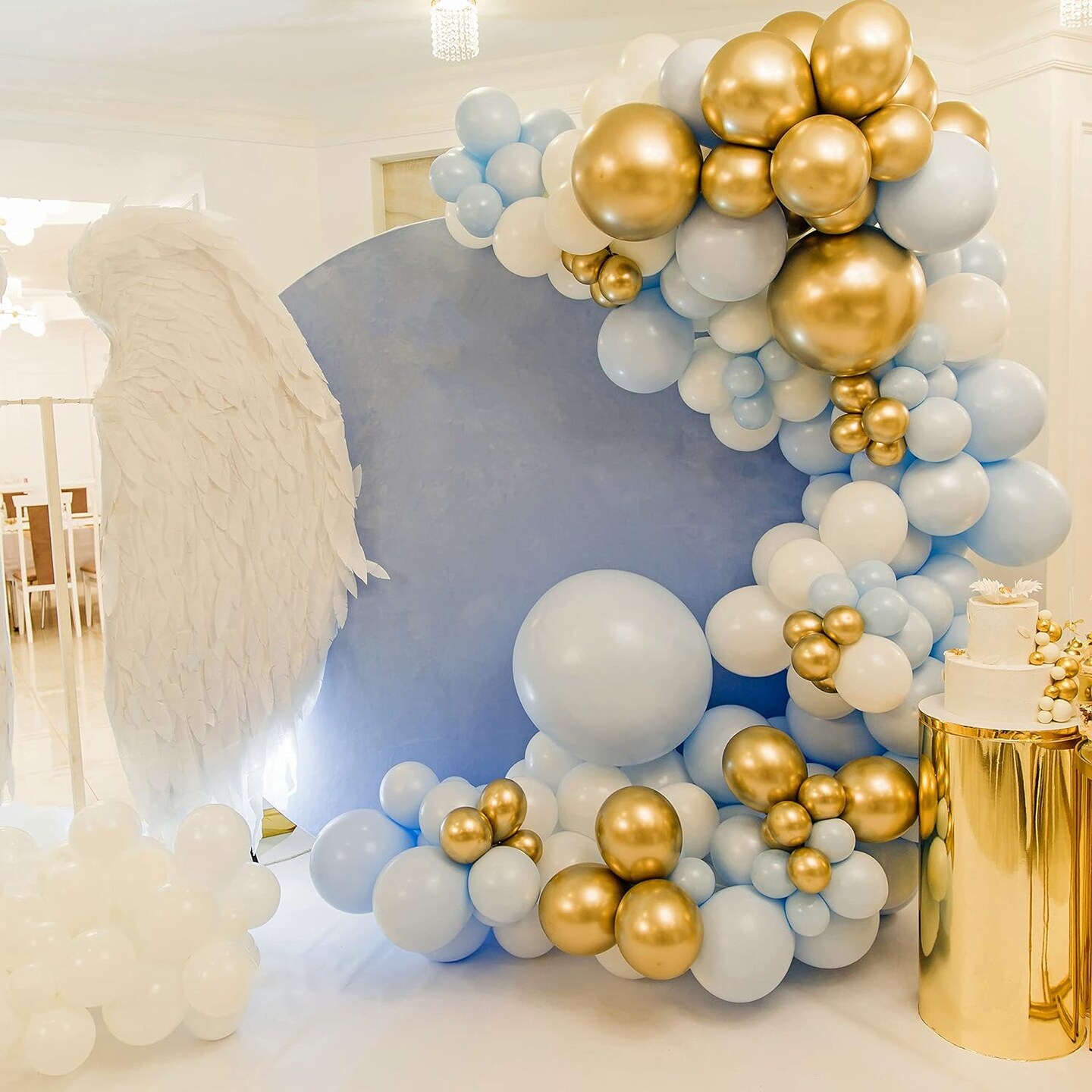 Metallic Gold Party Balloons - 100 Pcs 5/10/12/18 Inch Balloons Helium Quality Latex Balloons As Birthday Party Balloons/Graduation Balloons/Valentines Day Balloons/Baby Shower/Wedding
