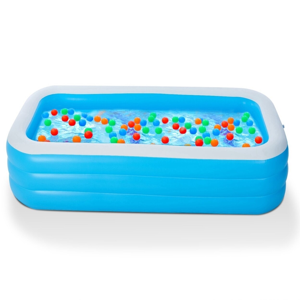 Inflatable Swimming Pools Family Swim Play Center Pool Blow Up Kiddie Pool For Family Inflatable Lounge Pool For Kids