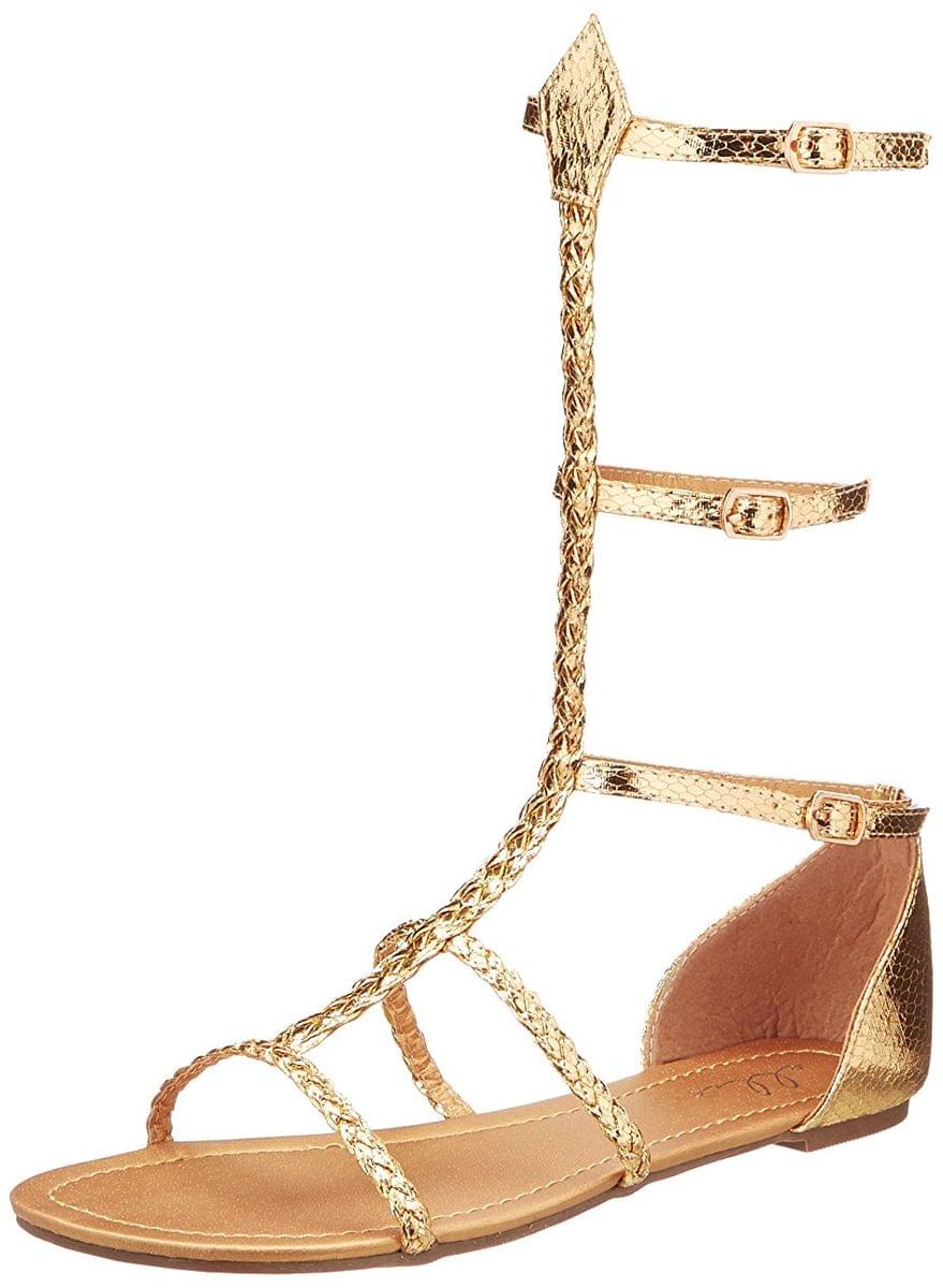 Cairo Gladiator Women&#x27;s Costume Sandals, Gold