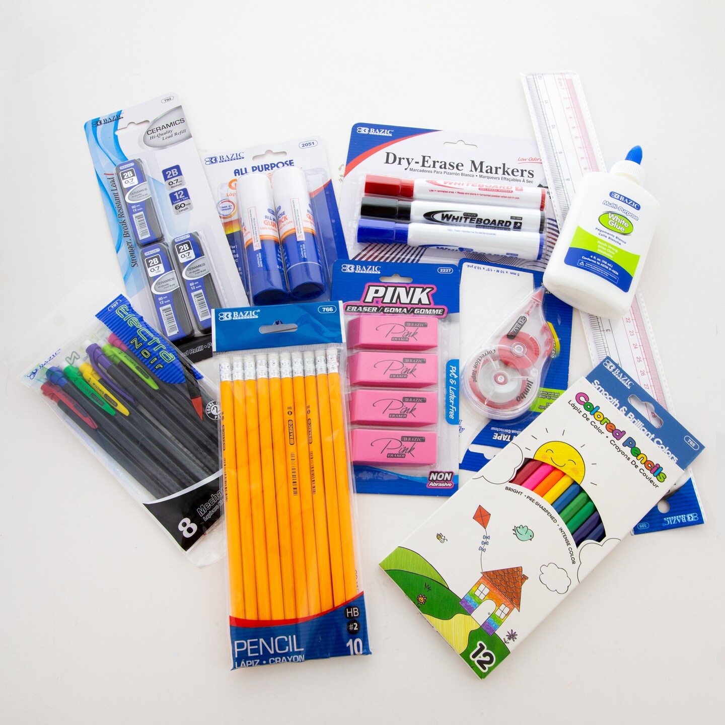 BAZIC Back To School Kit 66 Pcs