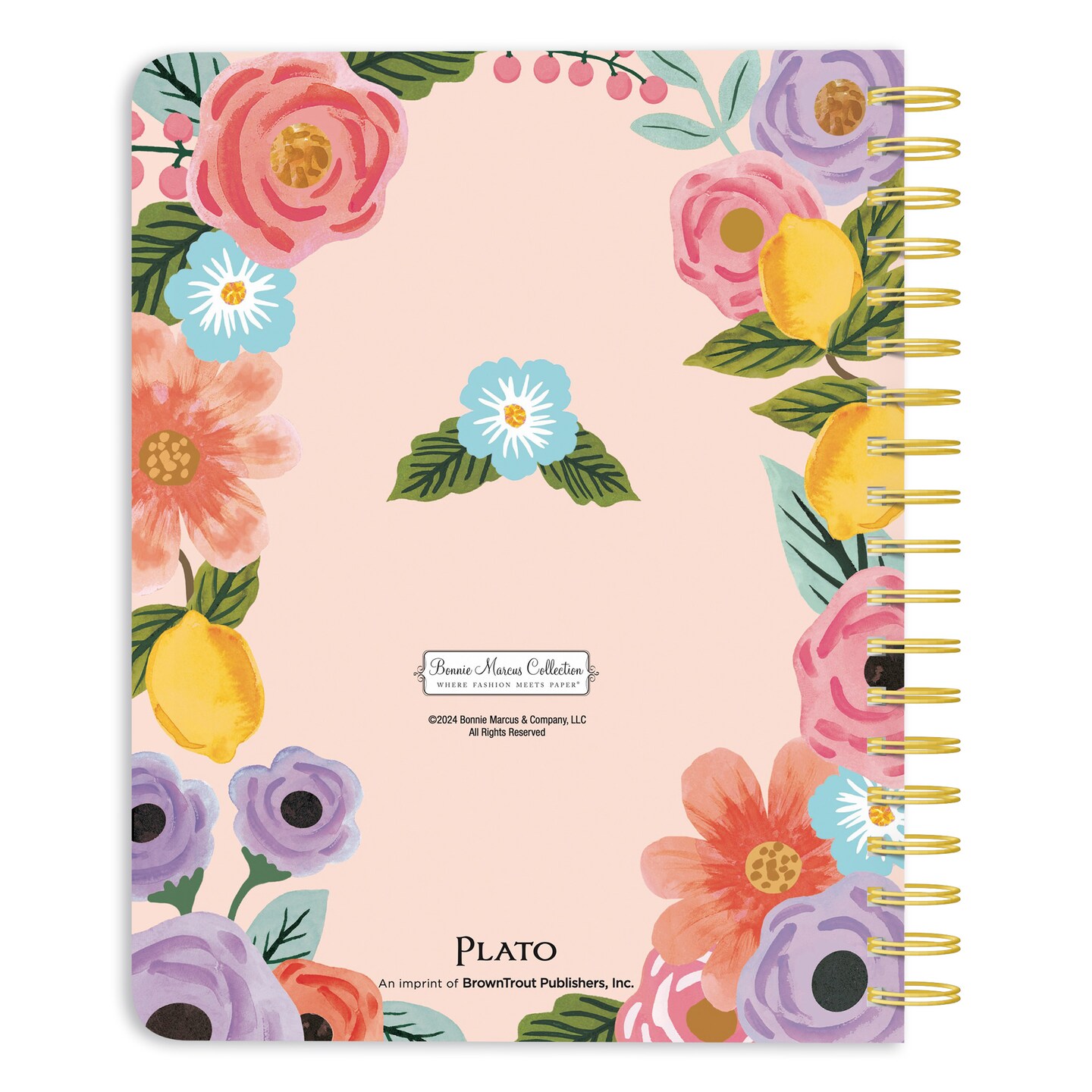 Bonnie Marcus OFFICIAL | 2025 6 x 7.75 Inch 18 Months Weekly Desk Planner | Foil Stamped Cover | July 2024 - December 2025 | Plato | Fashion Designer Stationery