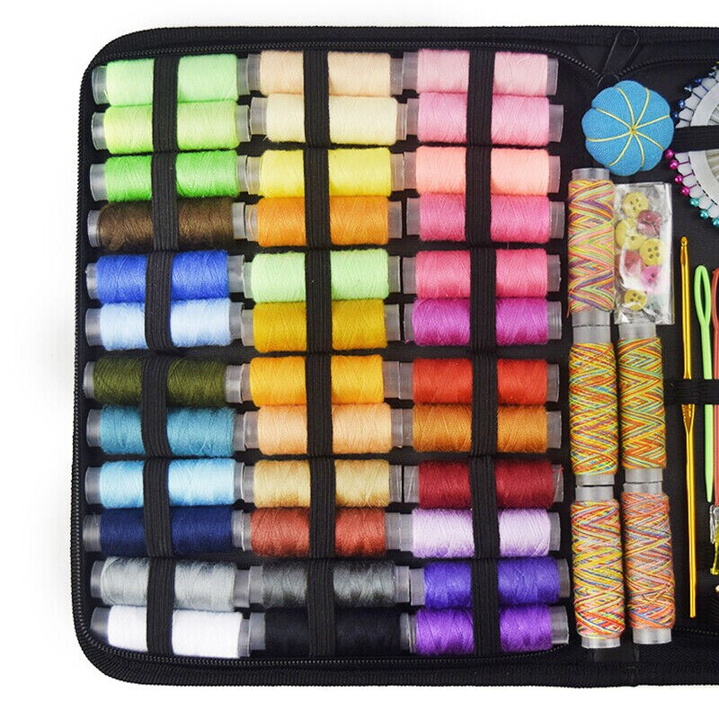 Sewing Travel Kit with Storage Box 200 Pieces