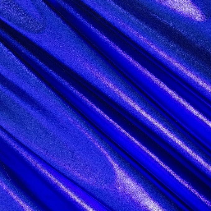 FabricLA | Metallic Lame Foil Spandex Knit Fabric | 4-Way Stretch | 60" Inch Wide by The Yard - Dancewear, Costumes & Decoration