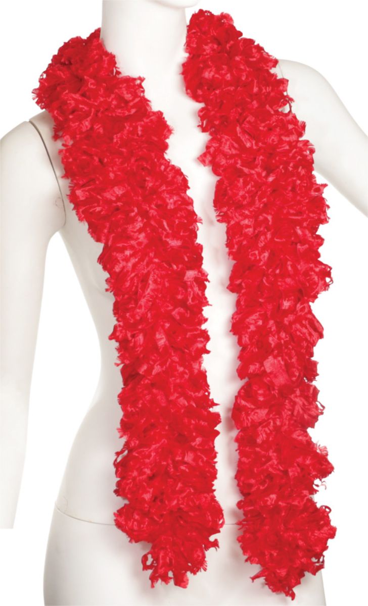 The Costume Center 72" Red and White Featherless Boa Halloween Costume Accessory