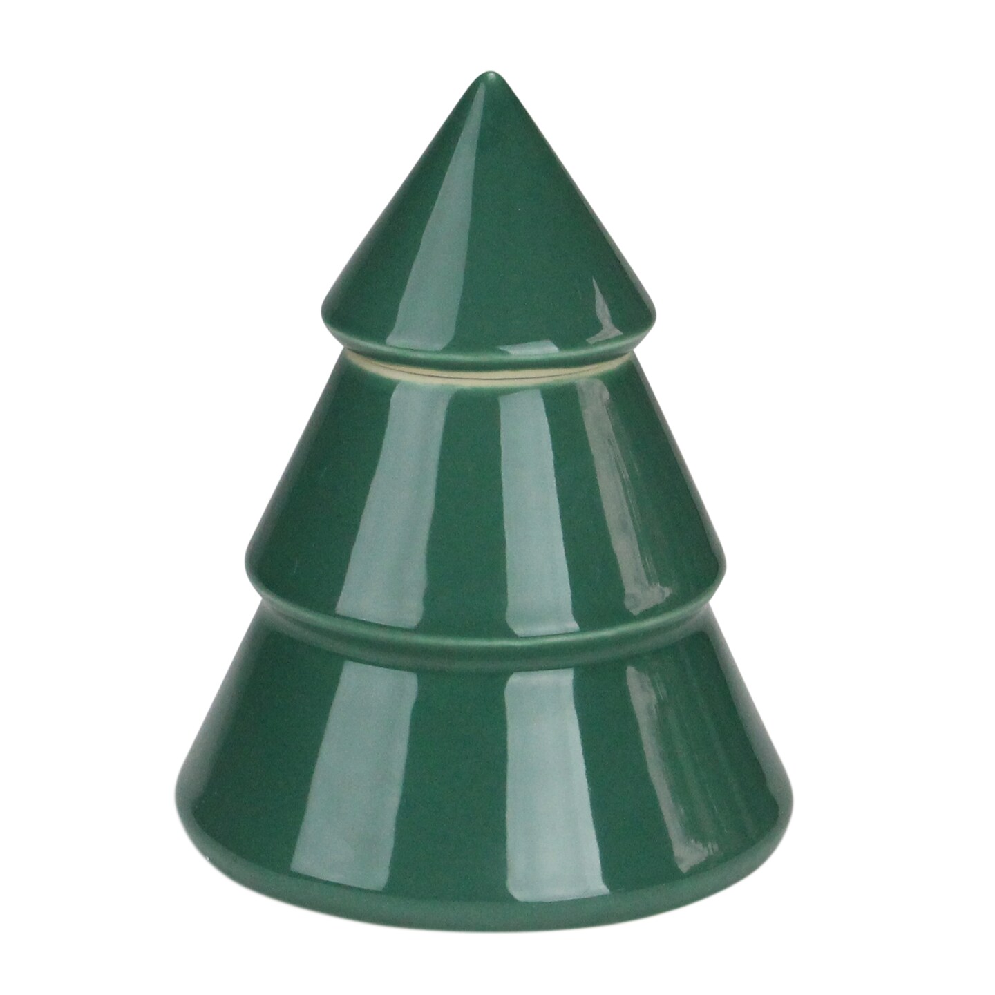 Northlight Contemporary Ceramic Christmas Tree Container - 6.25&#x22; - Green