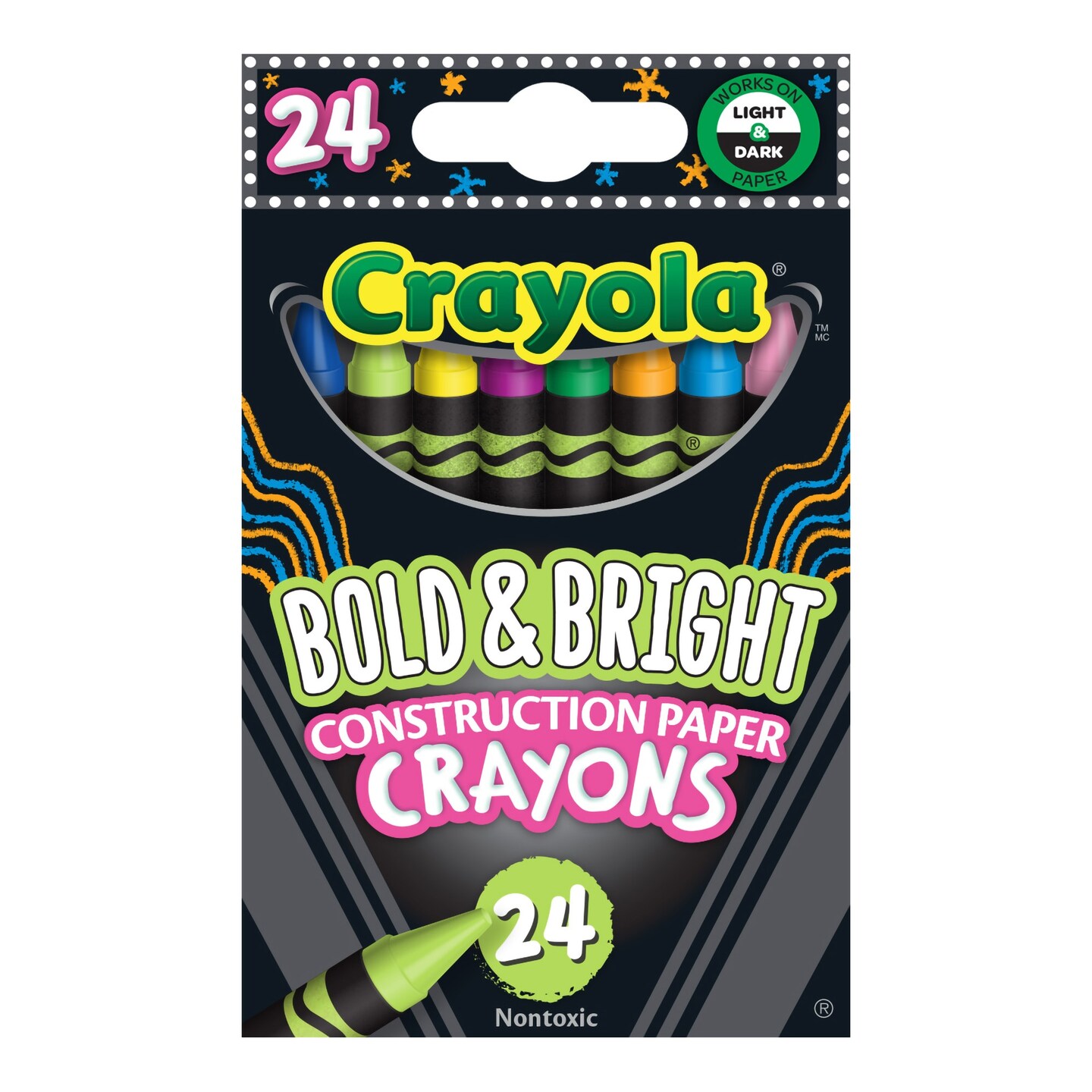 Crayola Construction Paper Crayons 24 Pkg Bright Michaels crayola-construction-paper-crayons-24-pkg-bright-michaels