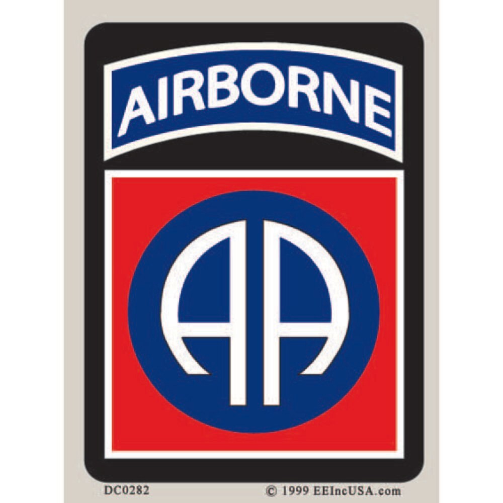 US Army Airbone Sticker (3&#x22;x4-1/4&#x22;)