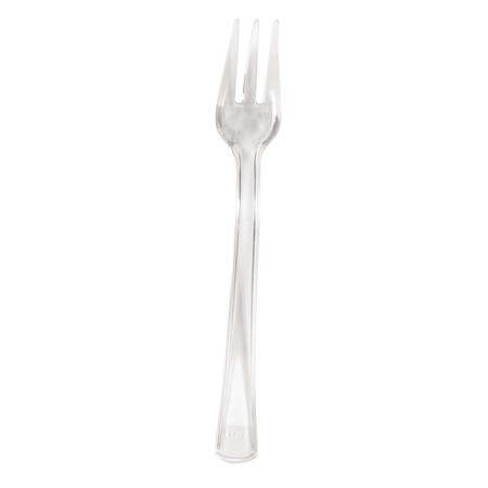 Party Central Club Pack of 144 Clear Trend Ware Mini Premium Heavy-Duty Party Forks 4&#x22;