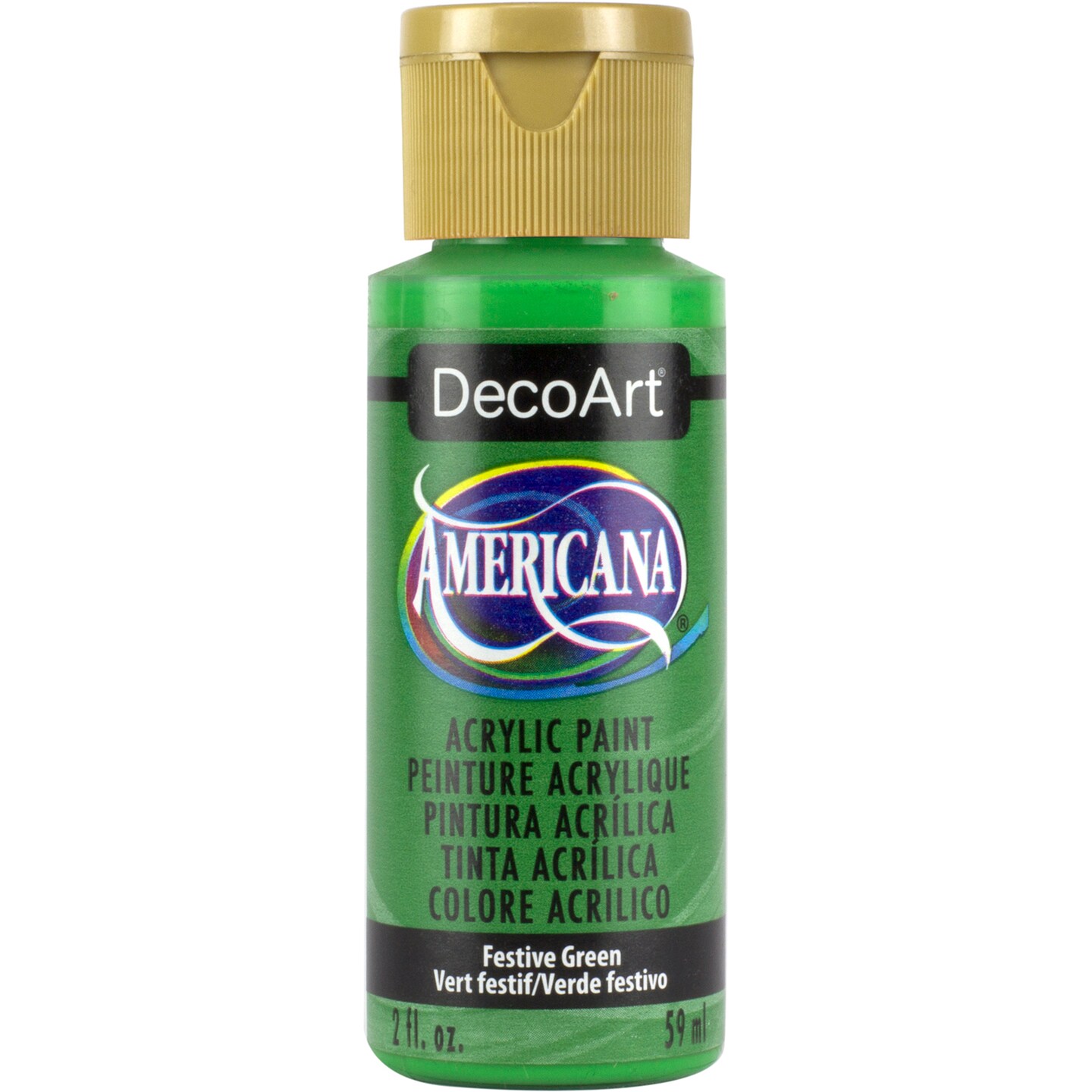 DecoArt Americana Acrylic Color, 16 oz., Festive Green