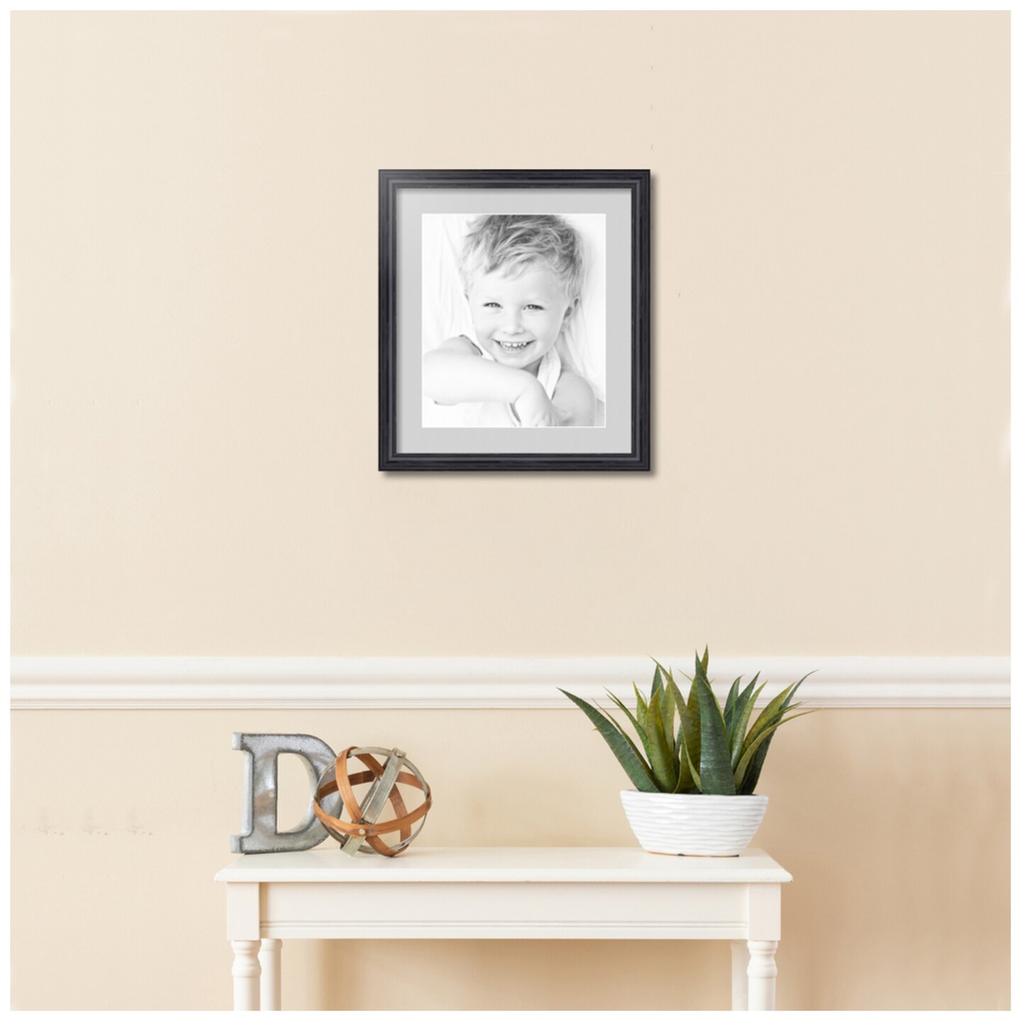 ArtToFrames 16x18&#x22; Matted Picture Frame with 12x14&#x22; Single Mat Photo Opening Framed in 1.25&#x22; Black and 2&#x22; Mat (FWM-4083-16x18)