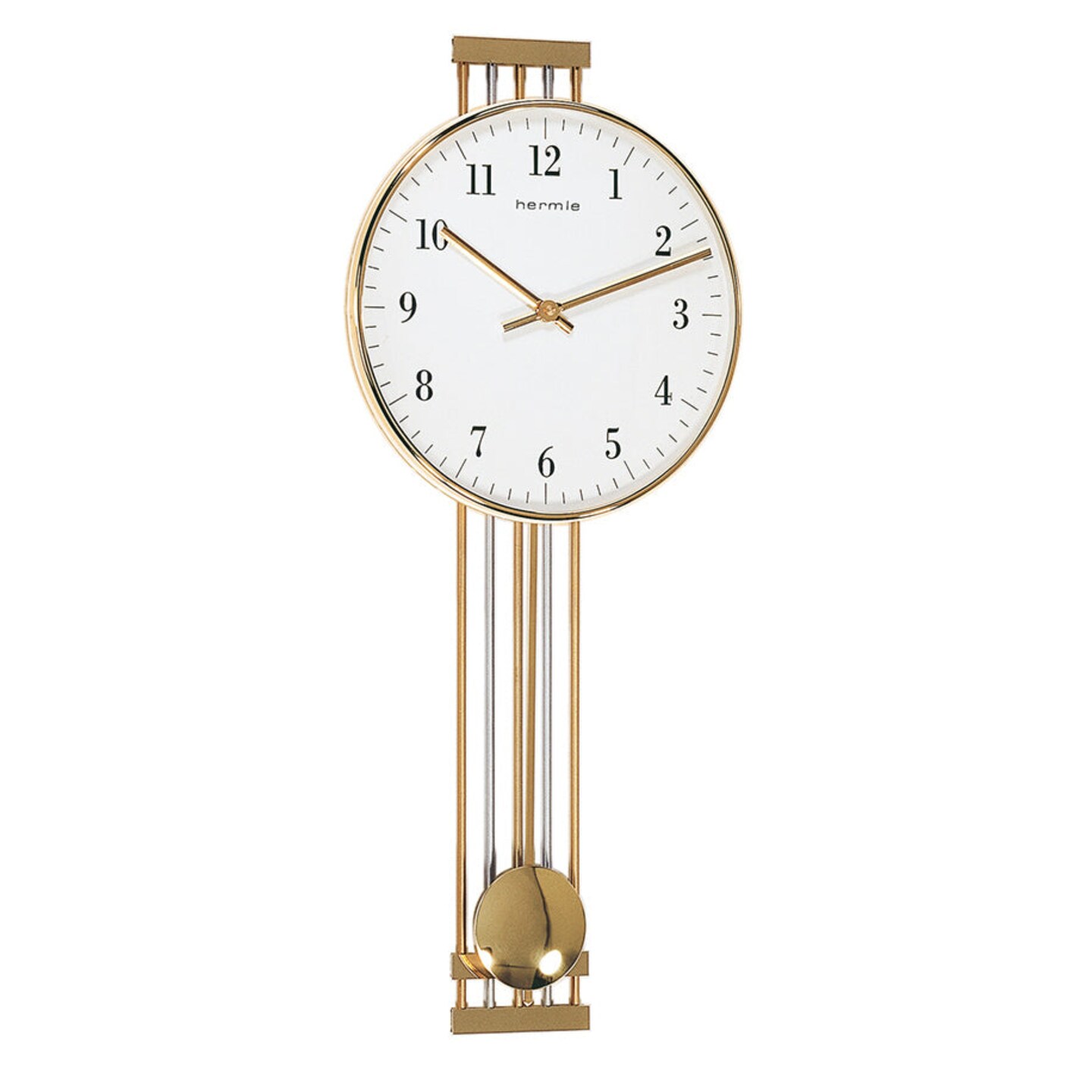 Hermle 23" Gold and White Pendulum Wall Clock | Michaels