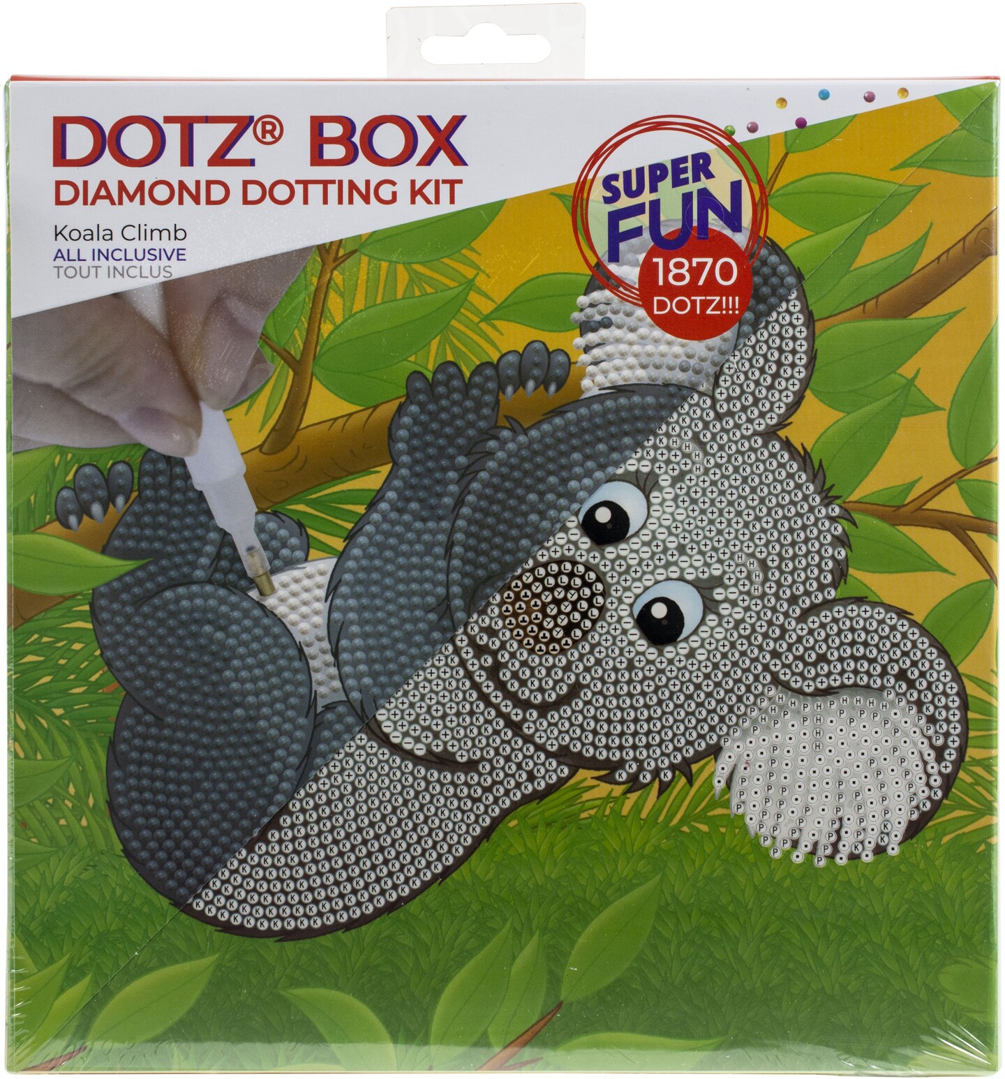 DIAMOND DOTZ Kit Diamond Art Narwhal Dreams 8.6x8.6 – Multicolore DBX.008