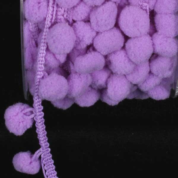 The Ribbon People Lavender Zinc Pom-Poms Craft Trim 0.25 &#x22;x 88 Yards