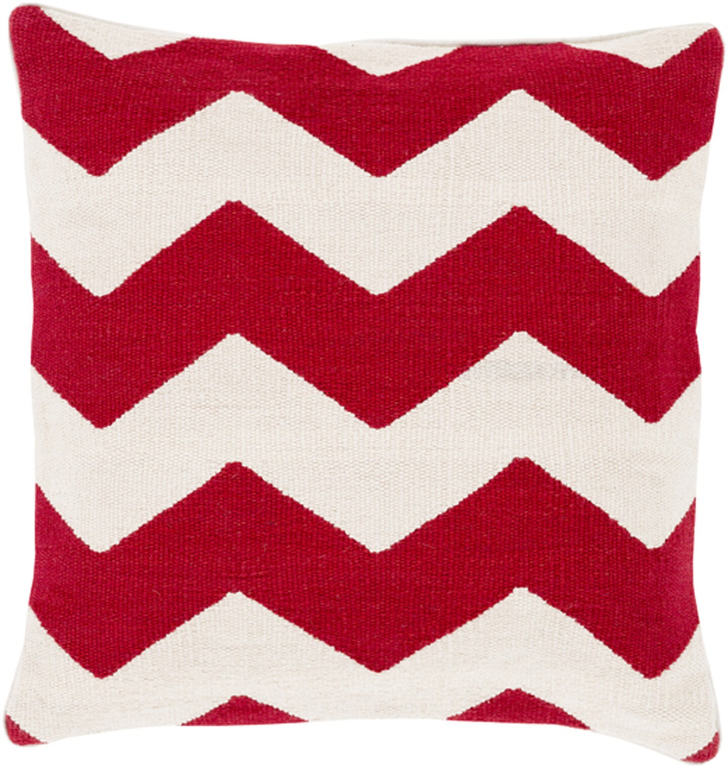 Ivory Striped Square Pillow