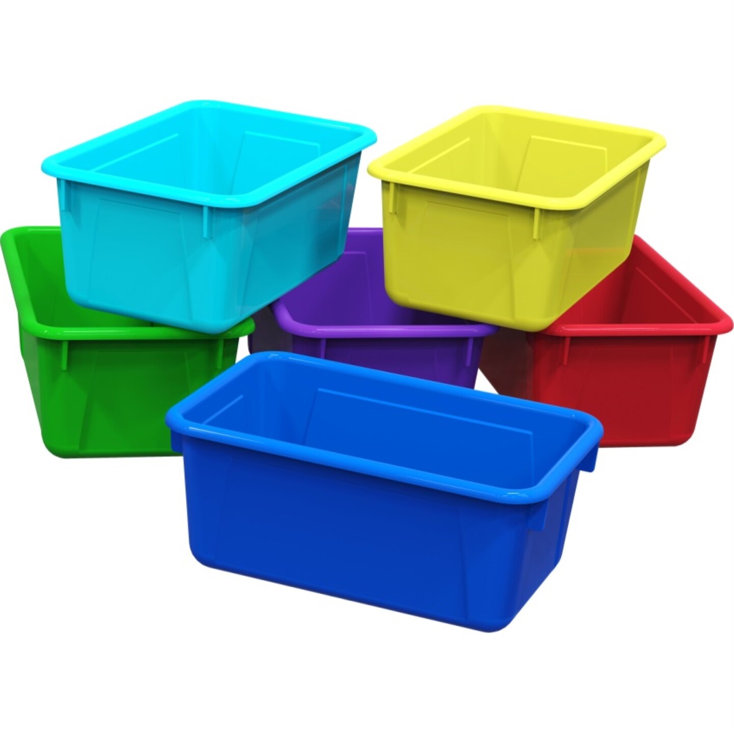 Small Cubby Bin Plastic Storage Container Multi Purpose Storage Tubs  Assorted Co