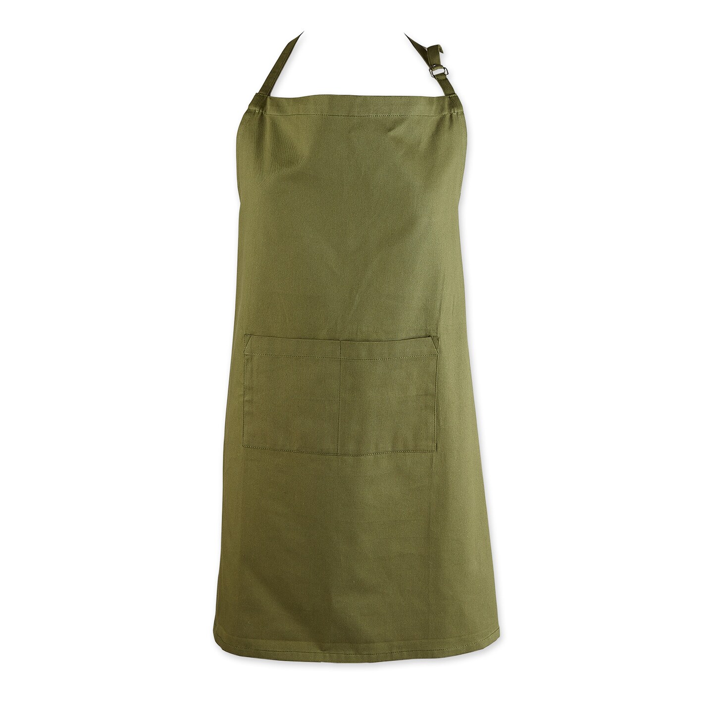 Contemporary Home Living Unisex Chino Kitchen Chef Apron - 38&#x22; - Military Green