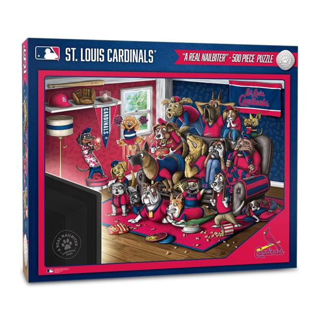 YouTheFan Purebred Fans-A Real Nailbiter 500-Piece Puzzle, St. Louis Cardinals