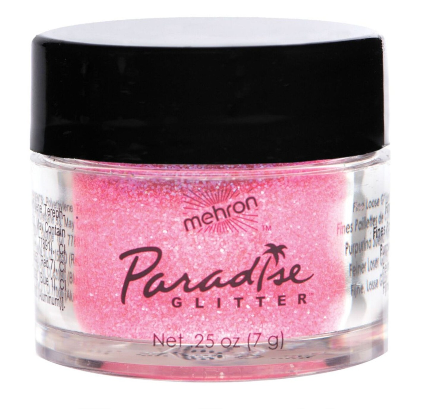 The Costume Center Pastel Pink Glitter Unisex Adult Halloween Makeup Costume Accessory 0.5 oz.