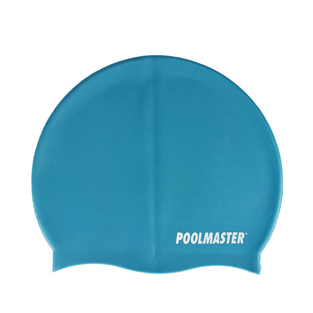 Swim Central 8.5&#x22; Aqua Blue Solid Swim Cap for Swimming Pools and Spas for Teens and Adults