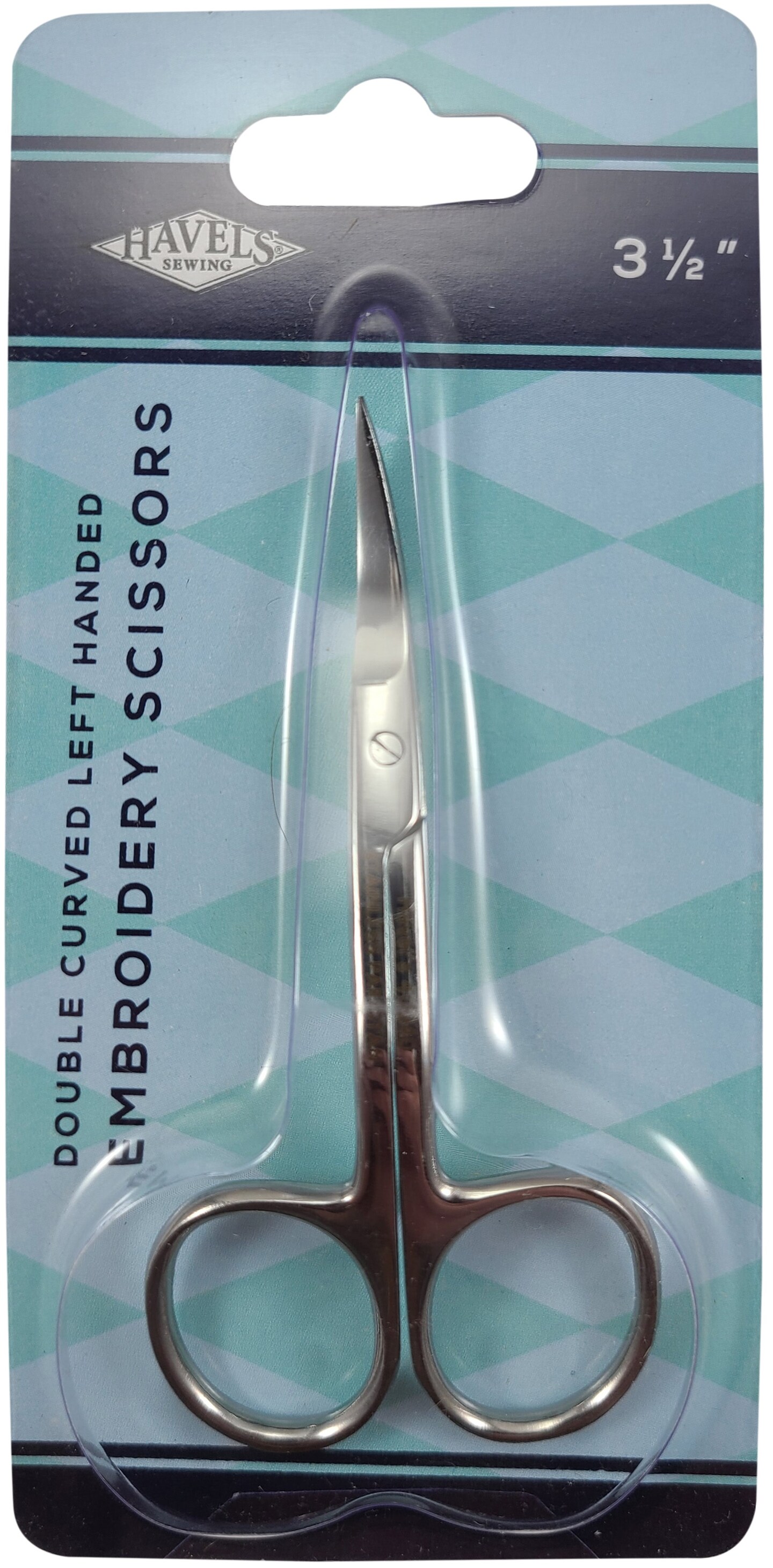 Havels Double Curved Embroidery Scissors 3.5 - Left Handed - 123Stitch