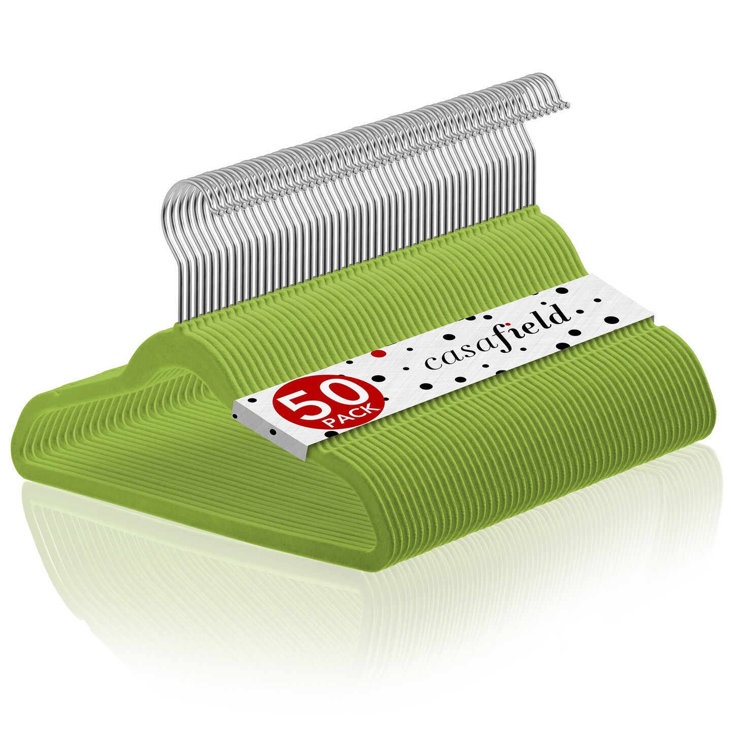 Casafield 50 Velvet Kid's Hangers - 14" Size for Children's Clothes