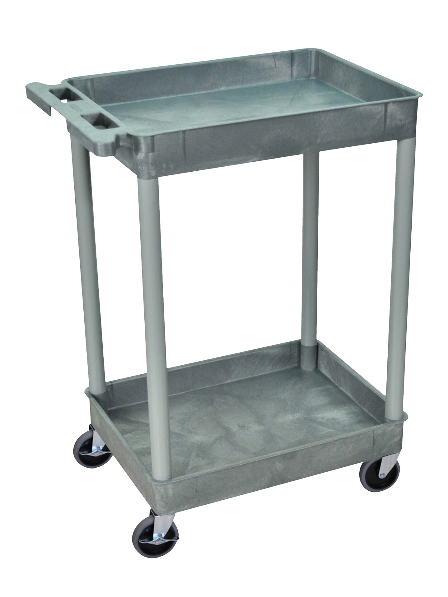 Luxor Office Multipurpose 2 Shelf Gray Tub Utility Cart Michaels