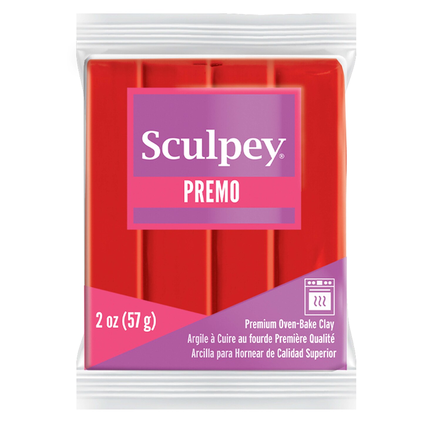 Premo! Sculpey Modeling Clay, 2 oz., Cadmium Red