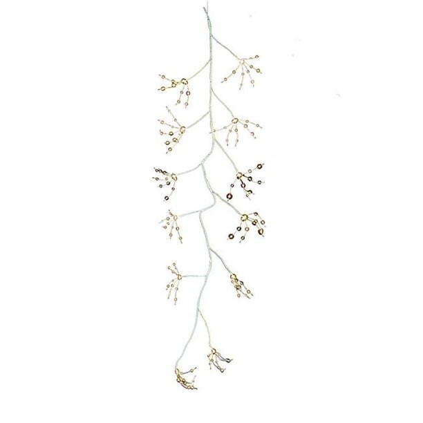 Kurt Adler 6' Pre-Lit White Bark Artificial Christmas Garland - Warm White LED Lights