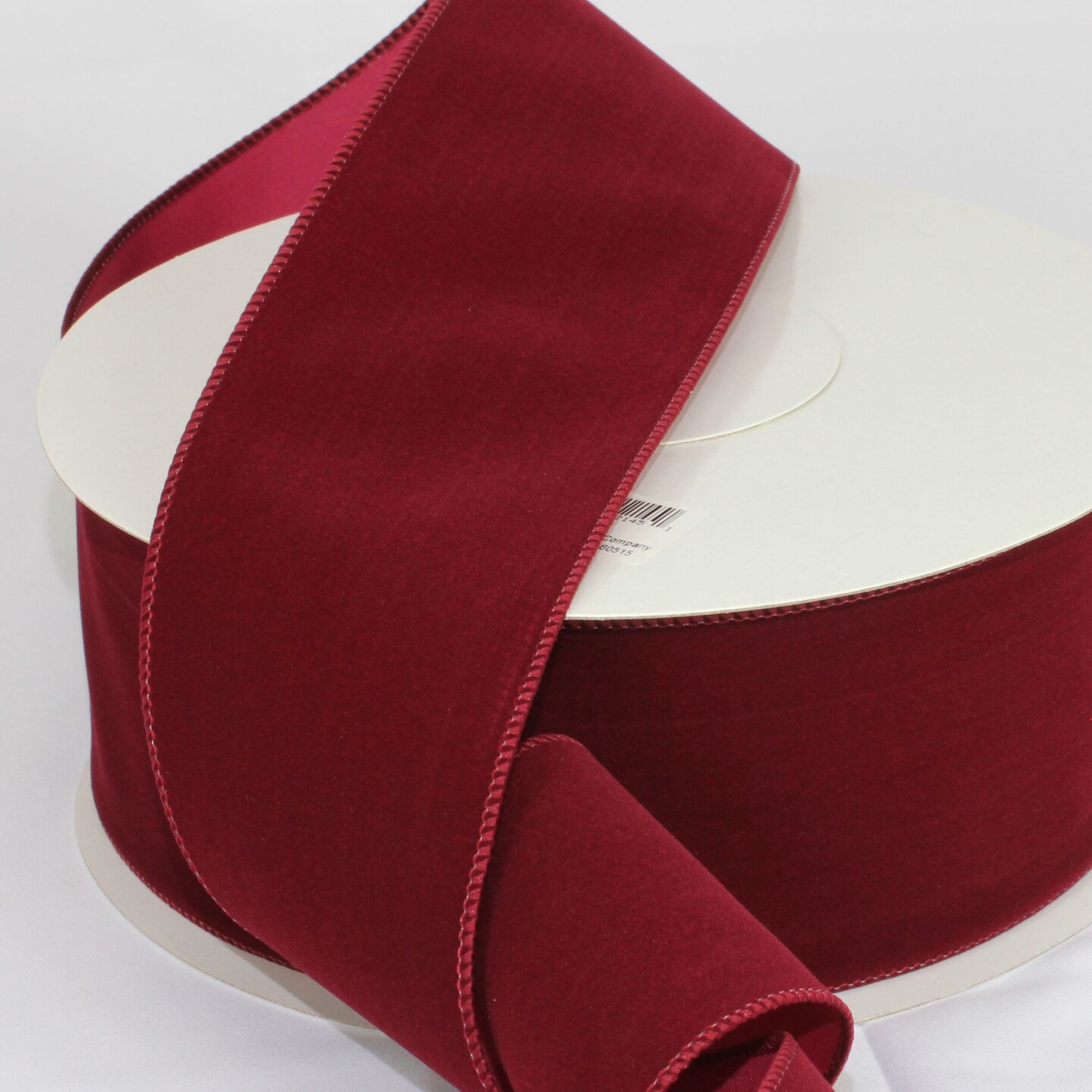 The Ribbon People Versatile Velvet Burgundy Red Wired Craft Ribbon 3&#x22; x 50 Yards