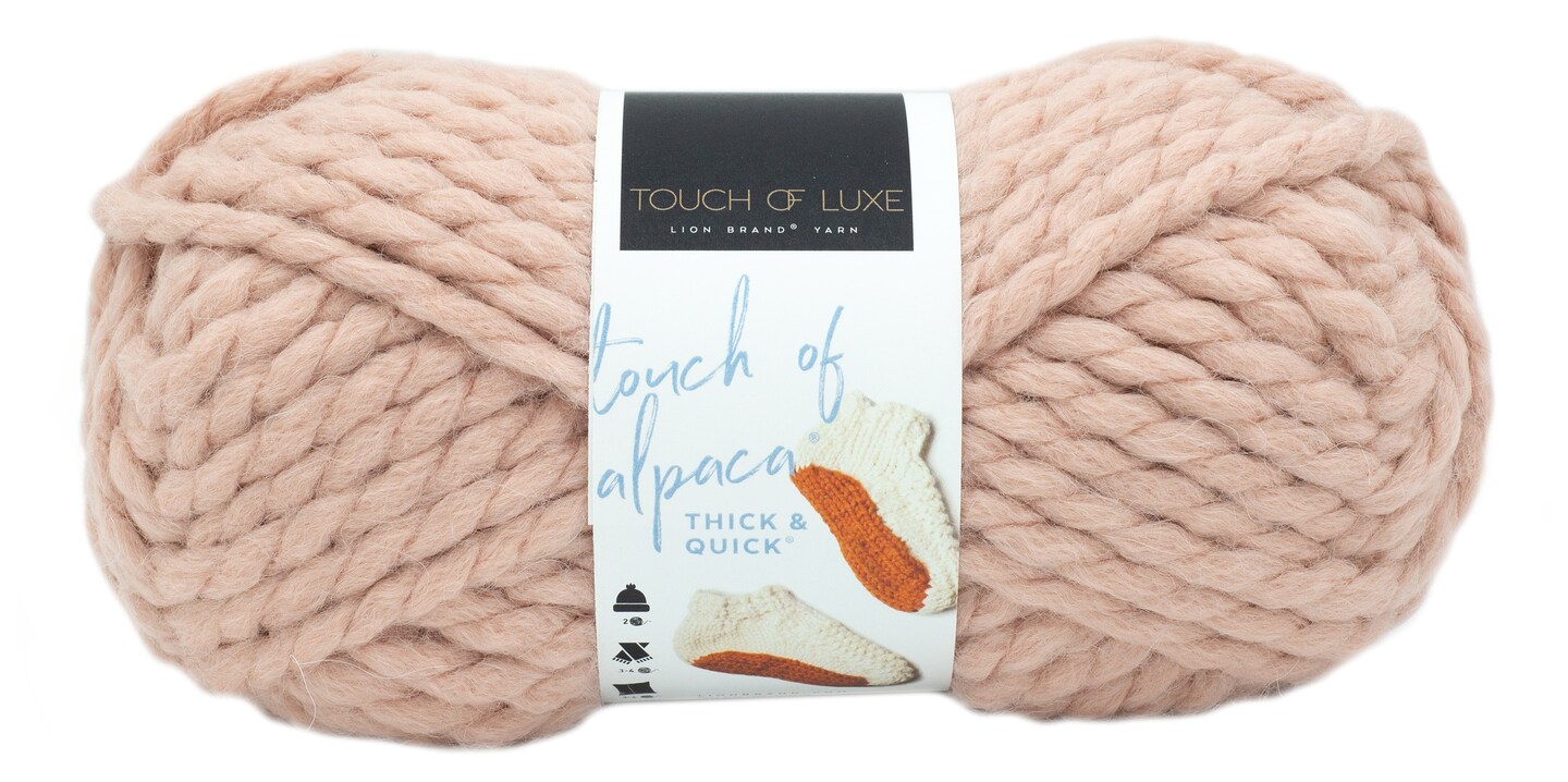 Lion Brand Touch Of Alpaca Thick &#x26; Quick Yarn-Quartz