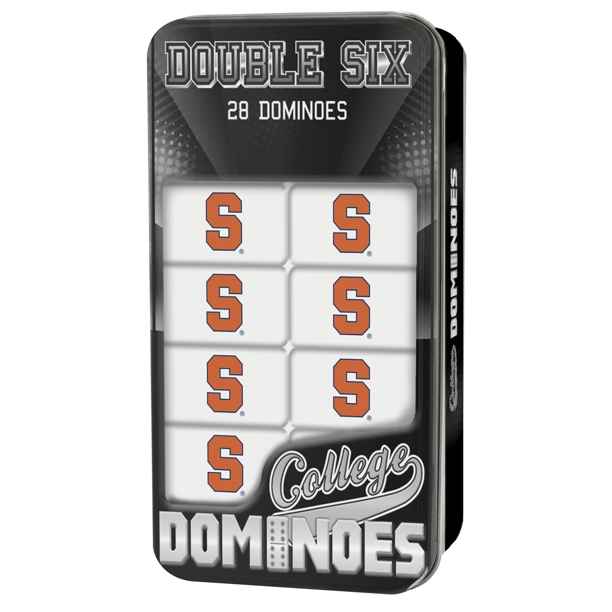 Masterpieces Officially Licensed NCAA Syracuse Orange 28 Piece Dominoes Game for Adults
